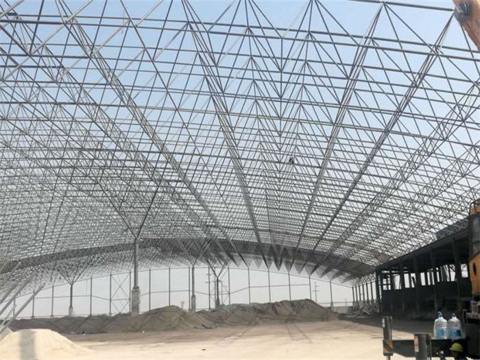 秦皇岛钢厂料仓网架工程